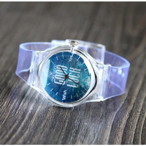 Fashion Transparent Womens Quartz Wristwatches Plastic Watches For Girls Womens Bracelet Watch Relogio Feminino Reloj Gift