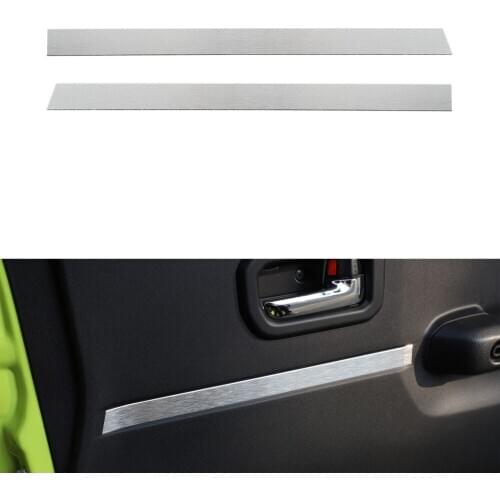 For Suzuki Jimny 2019+ Car Door Interior Panel Decoration Strips Trim Auto Accessories Aluminum Alloy