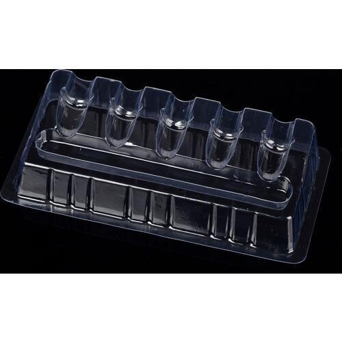 EZ Disposable Plastic Tattoo Cartridge Needles Holder Stand for Most Cartridge Tattoo Needles 24Pcs Tray Clear Color