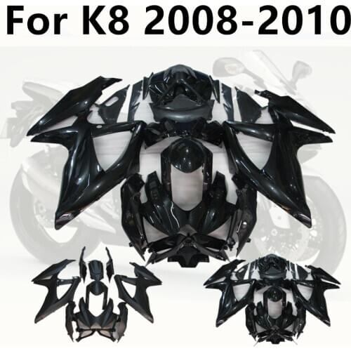 Injection Fairings Fit 2008-2010 K8 Fairings For Suzuki GSXR750 Pure Color Black Matte Gloss 08 09 ABS Fairing GSXR600 2009