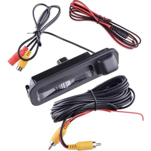 Trunk Handle Rear View Camera w/Built-in Light for Ford Focus Mk3 2012-2013