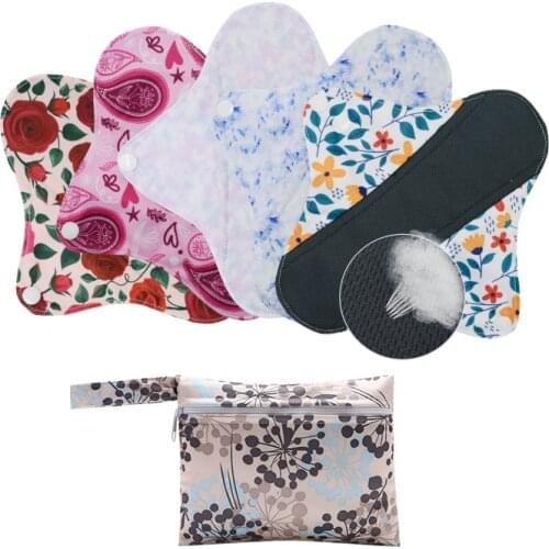 [Mumsbest] AWJ Women Girls Reusable Beathable Menstrual Pads Sanitary Towels Maternity Daily Female Napkins Random Color
