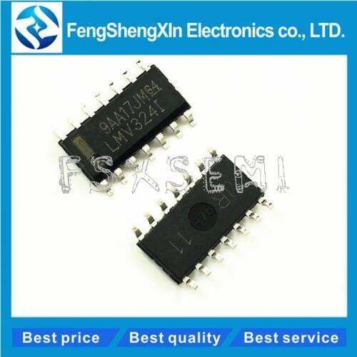 10pcs/lot LMV324 LMV324I LMV324IDR SOP-14 LOW-VOLTAGE RAIL-TO-RAIL OUTPUT OPERATIONAL AMPLIFIERS