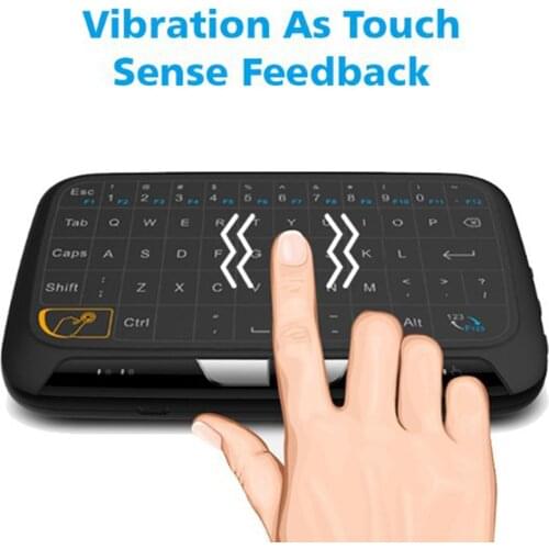 New H18 2.4GHz Mini Wireless Touch Keyboard Air Mouse for PC Laptop Smart Android TV Remote Control
