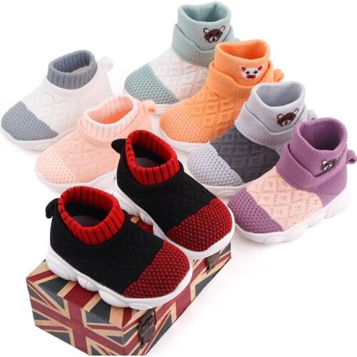 Toddler Shoes, Mens and Womens Baby Shoes, Spring and Autumn Soft-soled Non-slip Breathable Leisure Sports Flying Shoes