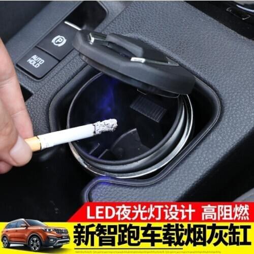 Car ashtray automobile made with High flame retardant PBT material interior styling decoration products for Kia SportageR 2018