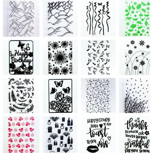 YLEF109 Mountain Plastic Embossing Folder For Scrapbook Stencils DIY Photo Album Cards Making Decoration Scrapbooking Tools New