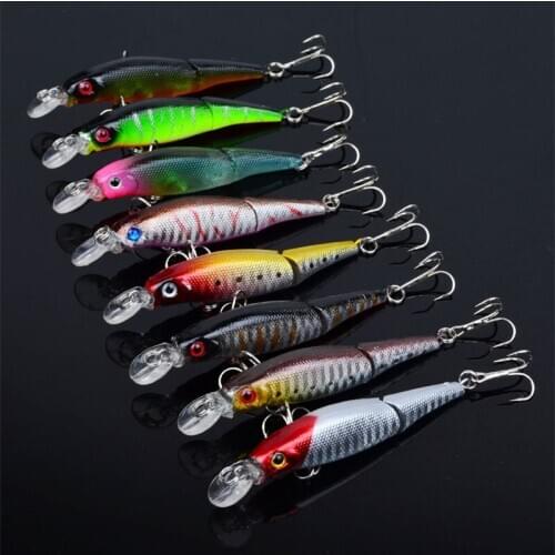 Robust Drop Resistant Bionic Bait 9.2cm/7.5g Artificial ABS Plastic Hard Bait Bass Fishing Lure6# With Sharp Hook 3D Eyes
