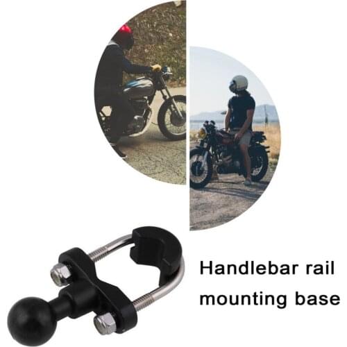 Motorcycle Stainless Steel U-Bolt Handle Rail Mounting Base Ball Head Fixed Base Universal Motorcycle Accessories