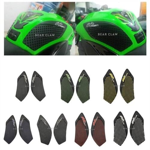 Tank Pad Protector Sticker Decal Gas Knee Grip Tank Traction Pad Side For Kawasaki ZX-10R ZX10R 2008-2010