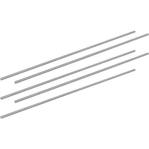 2.5mm Dia 200mm Length HSS Round Shaft Rod Bar Lathe Tools Gray 10pcs