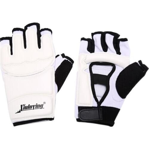 2pcs/pair Taekwondo Pu Hand Gloves Guard Karate Boxing Ankle Palm Protector Guard Gear Suit Adult Kid Foot Socks Protector