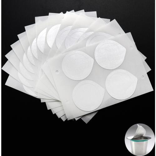 400pcs Food-Grade Nespresso Coffee Capsule Sticker Reusable Refilling Aluminum Foil Brewer Lid