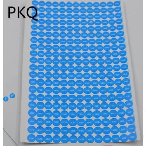 5mm Blue Round Void Sticker mini Warranty Void If Seal Broken Round Fragile Paper warranty Sticker small Phone Warranty labels