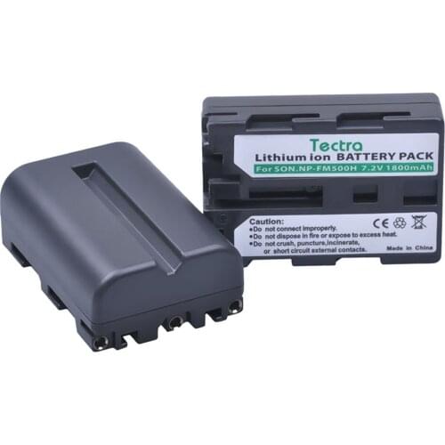 Tectra 1pc NP-FM500H NP FM500H fm500h Camera Li-ion Battery for Sony A200 A200K A200W A300 A350 A450 a580+LCD Dual Charger