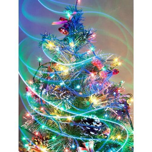 DIY 5D Diamond Embroidery Resin Diamond Mosaic Picture Landscape Christmas tree full square Diamond Painting Cross Stitch Kits