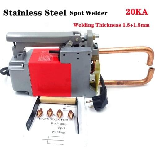 20KA Resistance Spot Welding Machine 230V/110V Welding Thickness 1.5+1.5mm Stainless steel Plat Spot Welder spot welding machine