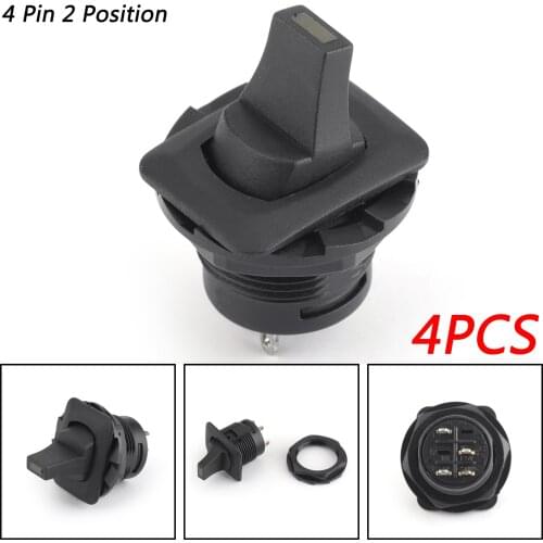 Artudatech 4PCS R13-405AL-G SPST Toggle Switch 4 Pin 2 Position ON-OFF 10A/125VAC 6A/250VAC