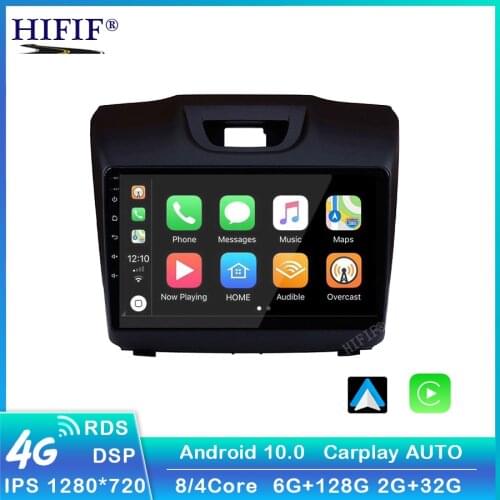 Car Radio For Chevrolet S10 Isuzu DMAX 2015 2016 2017 2018 Android 10 9 inch Touch screen GPS Navigation Multimedia Player
