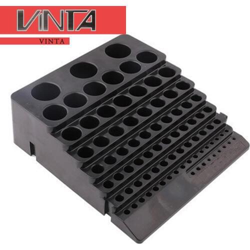 Free Shipping CNC End Mills Storage Case Stand Drill Bits Organizer Tap Reamer Probe Collecting Box Thickened 85 Holes