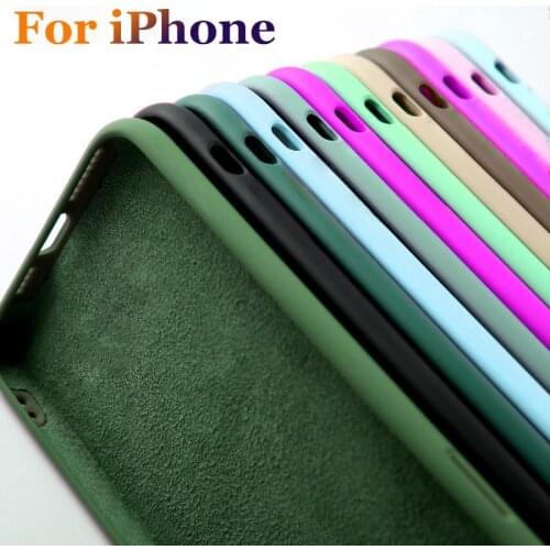For iPhone Apple Full Protector Case11 12 mini Pro Max Silicone Soft XS Max XR X 7 8 6 s Plus se 2020 Back Cover iphone 7 8 Plus