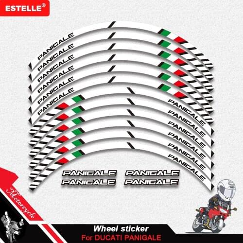For DUCATI 1299 PANIGALE S 959 PANIGALE 12 X Thick Edge Outer Rim Sticker Stripe Wheel Decals