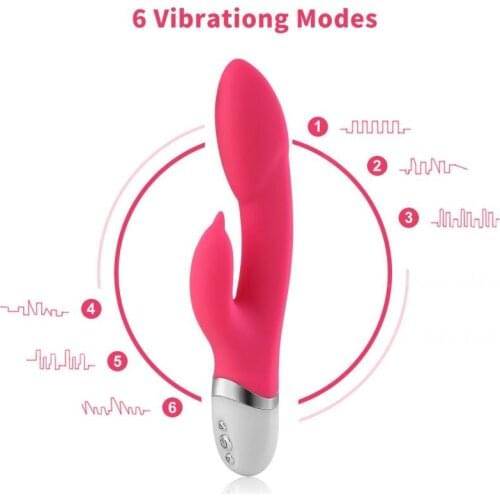 WOWYES Dildo G-spot Masturbator Rechargeable Double Vibrator Egg Mute Vagina Clitoral Adult Erotic Massager Sex Toys For Women