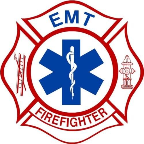 Hot Cover Scratches Car-Stickers EMT Firefigher Various for Bumper Rear S Vinyl Decal Auto Exterior Decoration 15*15cm
