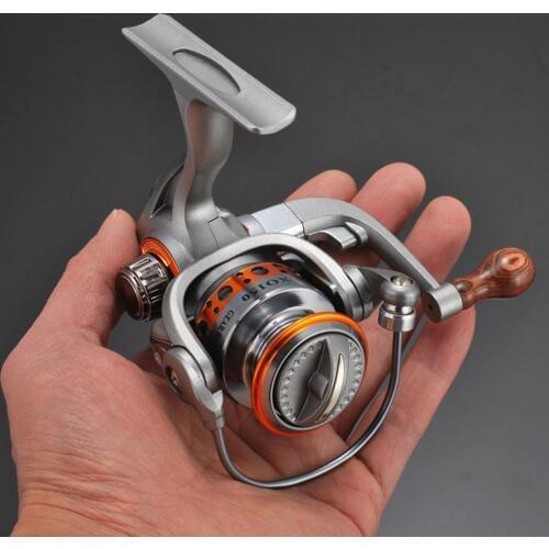 IField Mini Spinning Fishing Reel 5.2:1 Metal Winter Ice Fishing Reels Wheel Coil Fishing Gear XO150