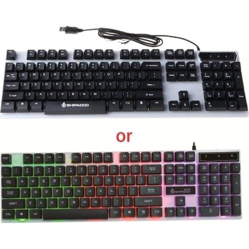 Gaming Keyboard With LED Lighting Mechanical Keyboard For Computer, Laptop, Gaming DeviceAccessories Ju01 21 Dropshipping