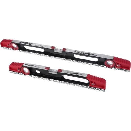 Precision Aluminum Alloy Level Ruler with Level Bubble mm Scale Rule for Building Decoration Measurement Tool