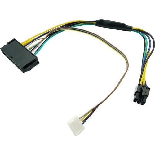 30CM Modular Power Supply Cable ATX 24Pin 24 Pin Female to 6Pin 6-Pin Male Mini 6Pin Connector for HP Elite 8100 8200 8300 800G1