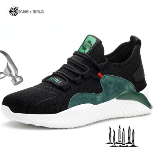 Men Work Shoes Steel Toe Cap Safety Boots Women Anti-smash Anti-puncture Sport Shoes Safety Sneakers Fashion Working Shoes