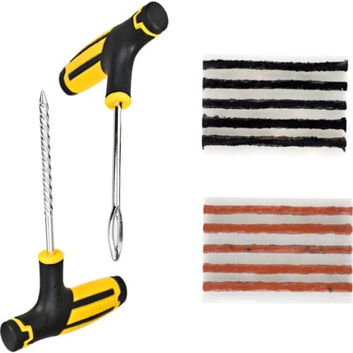 Car Tire Repair Tool Tire Repair Kit Auto Bike Tubeless Tire Tyre Puncture Plug Garage Car AccessoriesStudding Tool Set