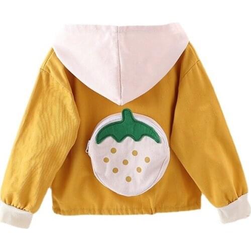 New Spring Autumn Baby Girl Clothes Fashion Children Cartoon Hooded Jacket Toddler Sport Costume Infant Clothing Kids Sportswear