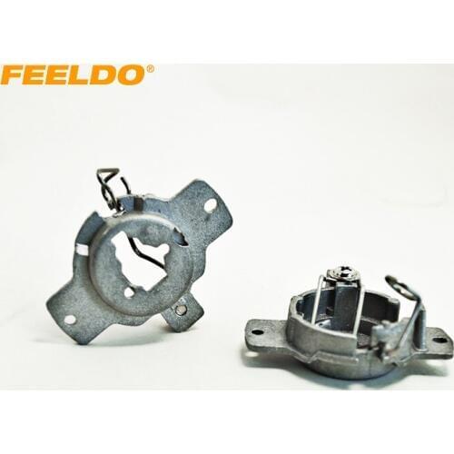 FEELDO 2Pcs Car Bulbs Socket Conversion Adapter For Mercedes(1993-1998) H1 Xenon Bulb Installation #1338