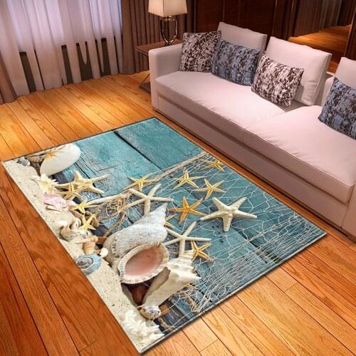 Beach shell floor mats living room bedroom sofa carpet corridor decoration large carpet modern home childrens bedside floor mat