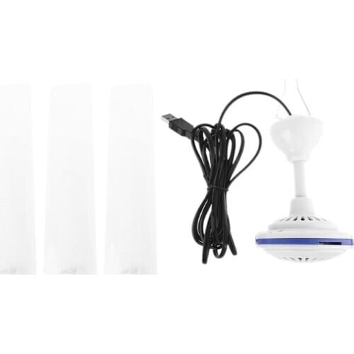 Canopy Ceiling Fan USB Tent Fan for Bed Camping Outdoor Room Hanging Hanger Fan