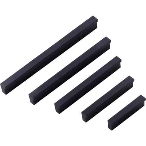 80-350mm Aluminum Alloy Line Shape Door Cabinet Handle Pull Knob Cabinet knobs Furniture Pull Handles Cupboard Drawer Handle