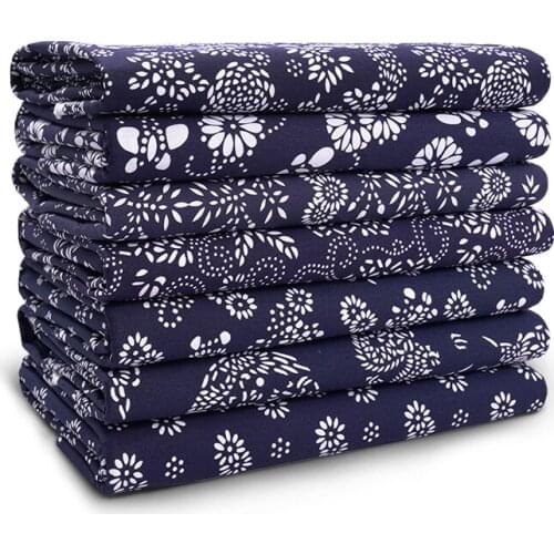 Pure Cotton Printed Fabric Comfortable Breathable Soft Skin-friendly Flower Cloth Handmade Floral Fabrics Tablecloth sewing