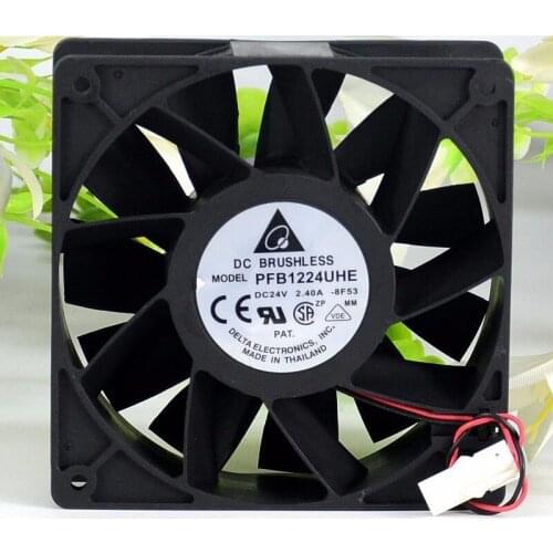 Wholesale Delta PFB1224UHE 12CM 120x120x38mm DC 24V 2.40A 2 Lines violence inverter cooling fan