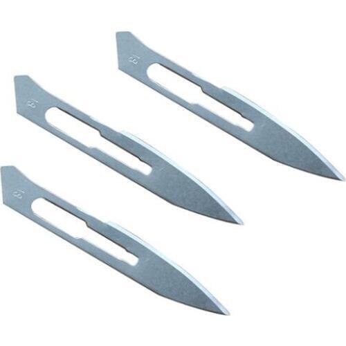 High Quality 50Pcs/Pack Carbon Steel Surgical Scalpel Blades Curved Board For #18 Scalpel Use Professional Carving Knife