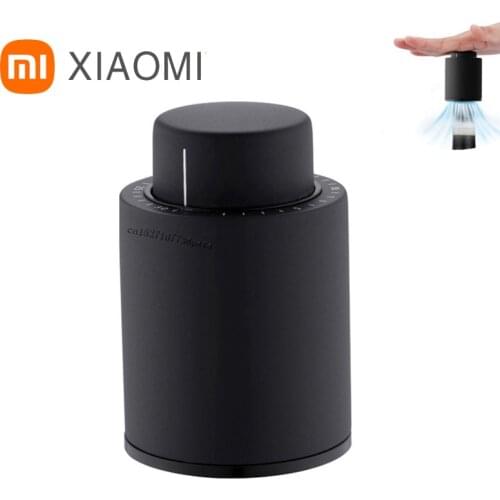 Xiaomi Circle Joy Round Stainless Steel Red Wine Mini Plug Wine Stopper Vacuum Efficient Preservation Memory Integration Smart