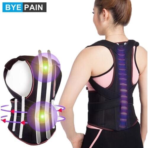 1Pcs BYEPAIN Back support Back Brace Support for Back Neck Shoulder Upper Back Pain Relief Perfect Posture Corrector Strap