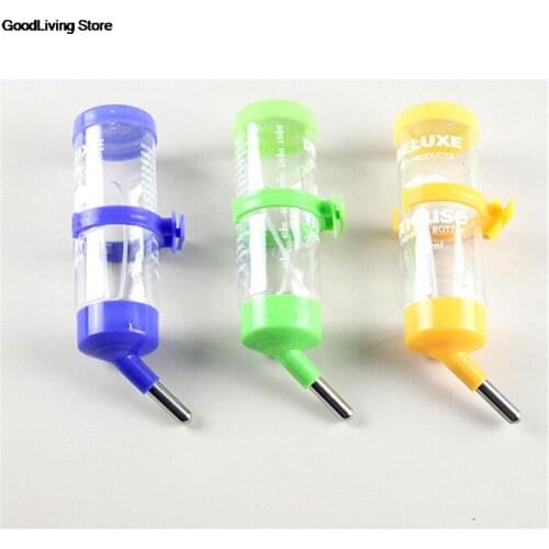 1PC Hamster Drinker Water Bottle Dispenser Feeder Hanging Pet Dog Guinea Pig Squirrel Drinking Head Pipe Fountain 80/125/250ML