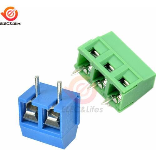 10Pcs KF301-2P KF301-3P Screw Terminal Connector 2Pin 3Pin KF301-5.0MM Pitch 5.0mm Straight PCB Terminal Block Connector
