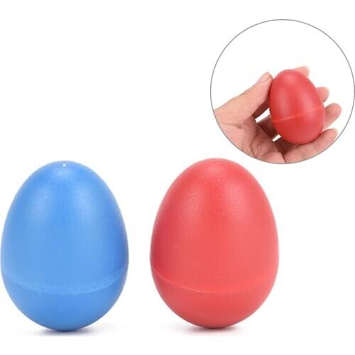 2Pcs/lot Colourful Plastic Sound Eggs Shaker Maracas Percussion Kids Musical Toys Musical Instruments Accessories 2 Colors