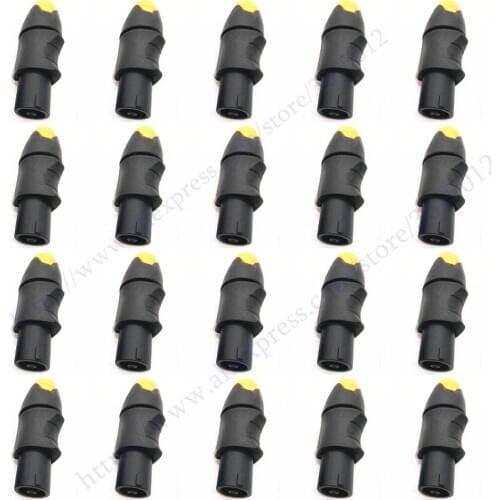 20PCS/lot 4 Pole Locking Cable Speakon Connector Adapter for NL4FC 4-Pole Socket