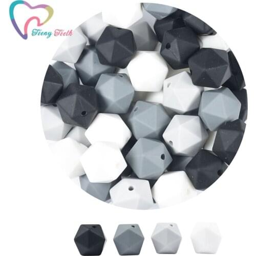 10pcs Star Silicone Baby Teething DIY Necklace Made Accessories BPA Free Food Grade Teether Chew Beads Baby Teether