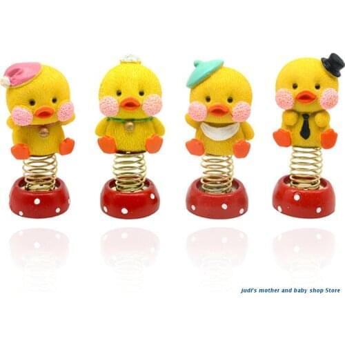 67JC Shaking Duck Figures Desktop Ornament Gifts for friends Home Shop Decor